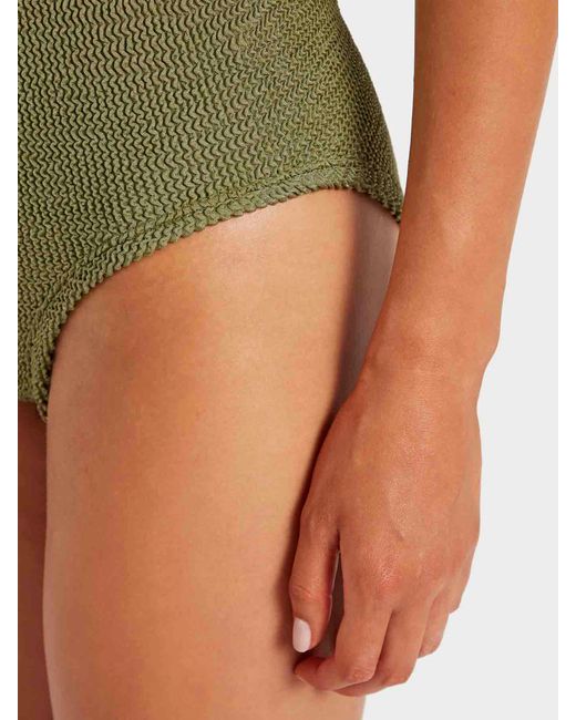 Hunza G Green Coverage Square Neck Swim