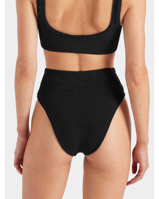 Hunza G Blue High Waist Bikini Bottom