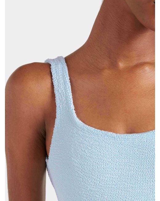 Hunza G Blue Square Neck Swim
