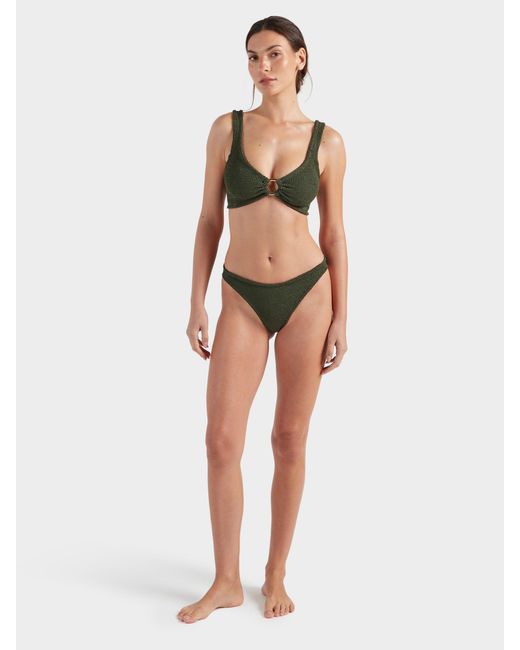 Hunza G Green Julia With Hoop Bikini