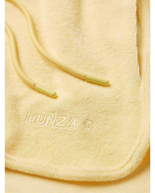 Hunza G Yellow Terry Towelling Shorts