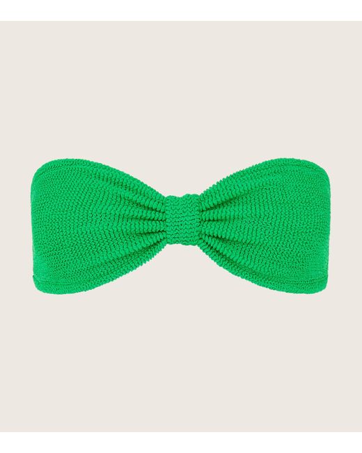 Hunza G Jean Bikini Top in Green Lyst