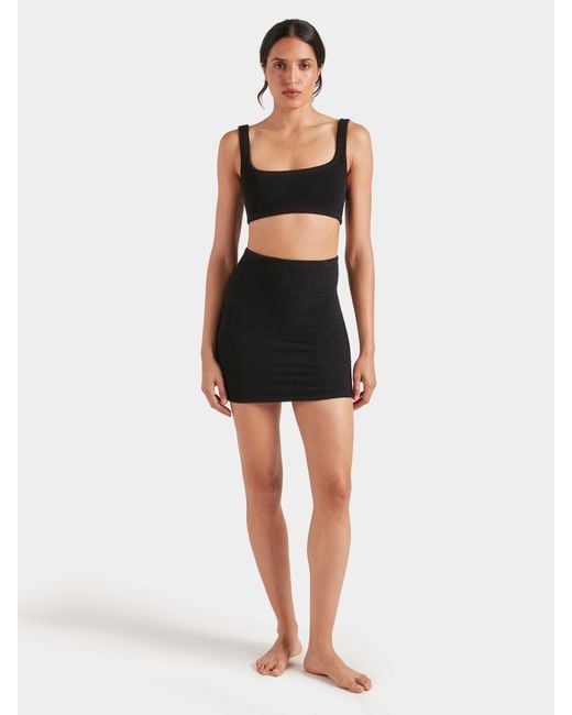 Hunza G Blue Mini Skirt