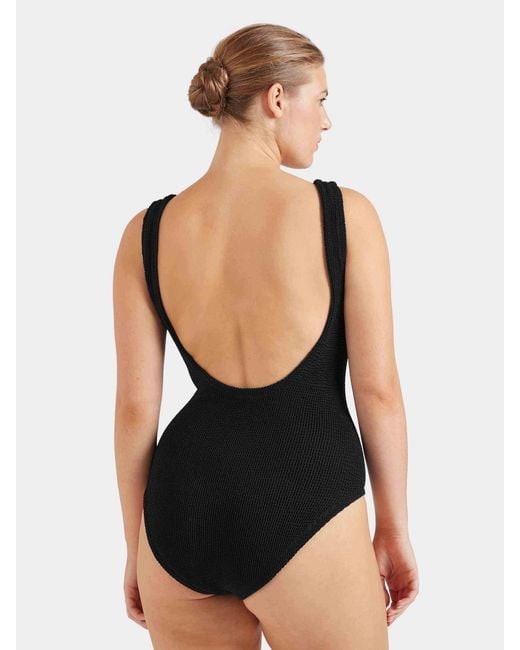 Hunza G Blue Coverage Square Neck Swim
