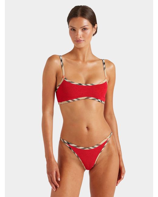 Hunza G Red Burberry X Tyler Bikini