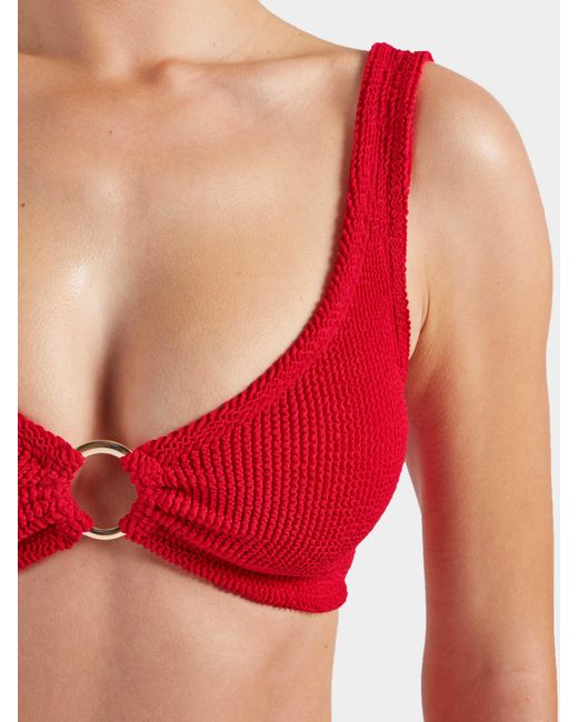 Hunza G Red Nadine With Hoop Bikini