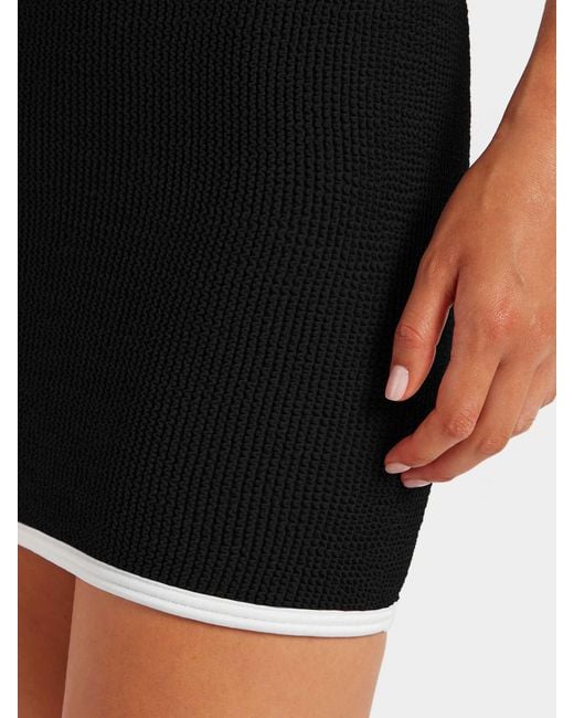 Hunza G Black Devyn Swimskirt/Tube Top