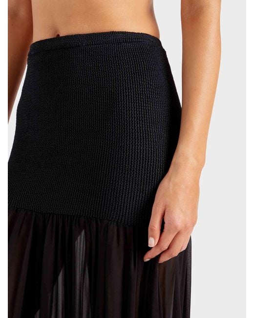Hunza G Blue Hybrid Skirt