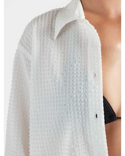 Hunza G White Resort Shirt