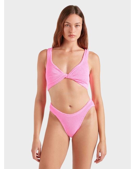 Hunza G Pink Coverage Juno Bikini