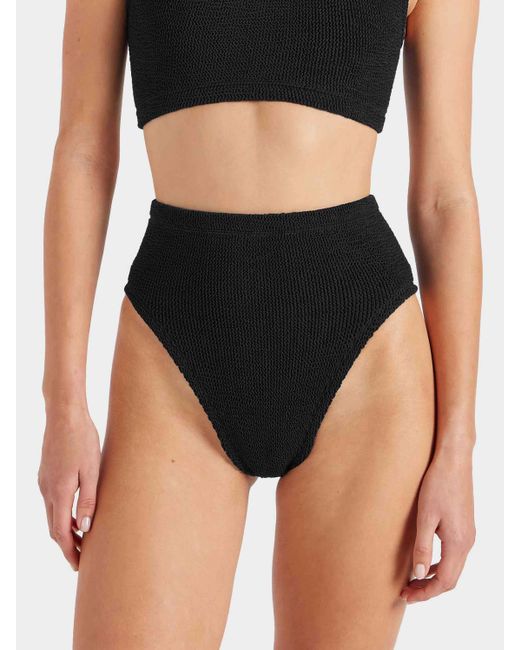 Hunza G Blue High Waist Bikini Bottom