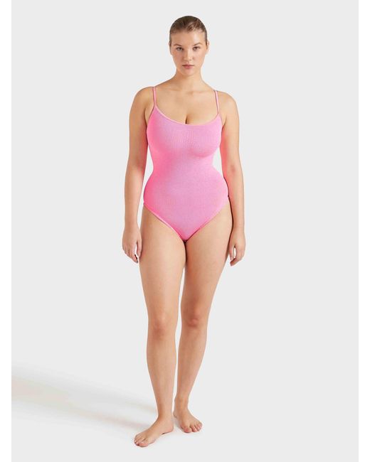 Hunza G Pink Coverage Pamela Swim