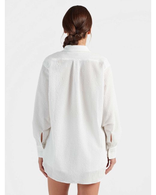 Hunza G White Resort Shirt