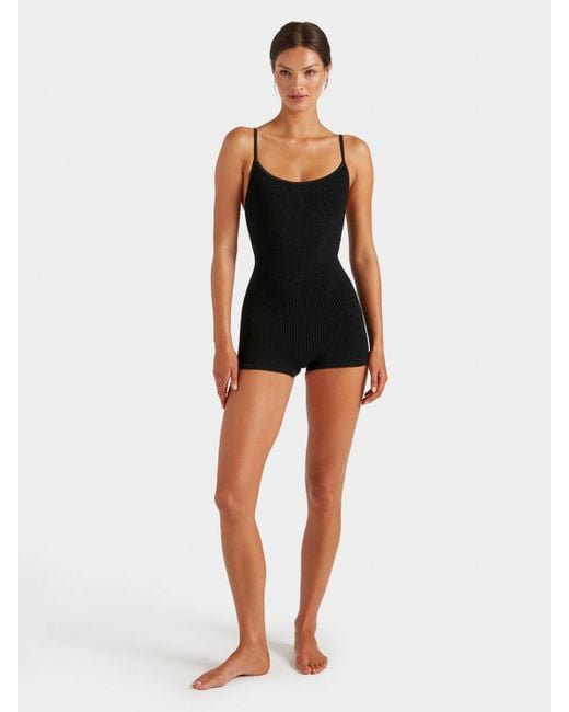 Hunza G Black Pamela Romper