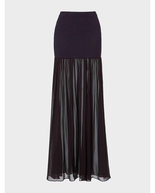 Hunza G Blue Hybrid Skirt