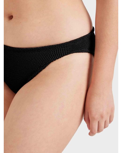 Hunza G Black Coverage Bikini Bottom