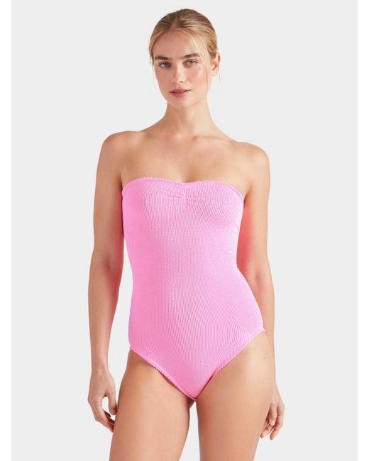 Hunza G Pink Coverage Brooke Swim