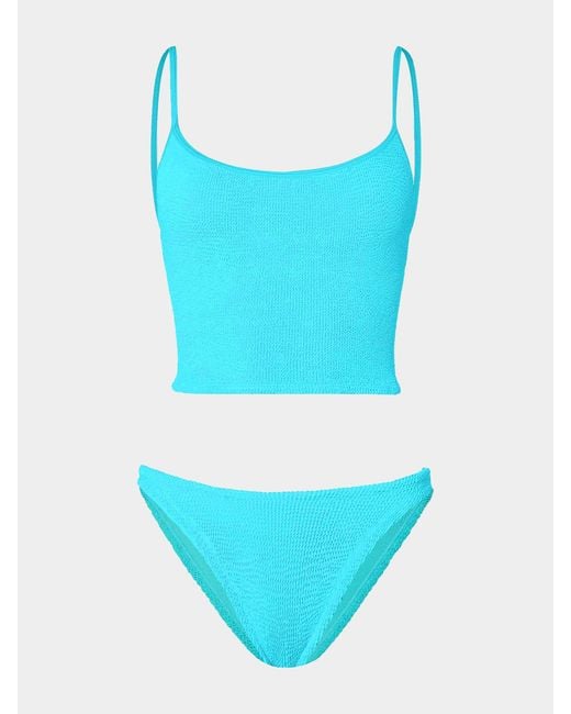 Hunza G Blue Strap Bikini