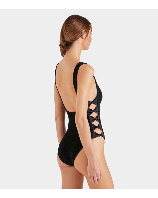 ワンピース水着 Hunza G FW25 TIFFANY SWIM (STIFFANYCR BLACKGINGHAM) Hunza G Tiffany Swim in Black | Lyst