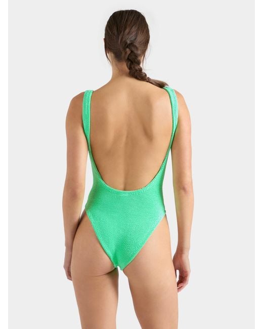 Hunza G Green Square Neck Swim