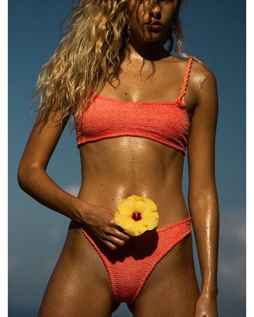 Hunza G Red For La Samanna, A Belmond Hotel Phoebe Bikini