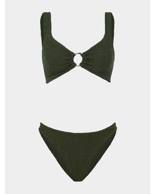 Hunza G Green Julia With Hoop Bikini