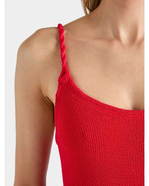 Hunza G Red Coverage Camille Swim