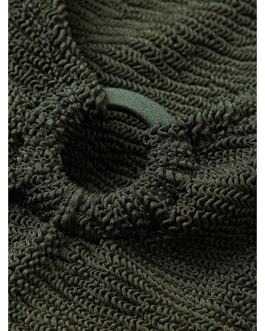 Hunza G Green Coverage Celine Swim With Tonal Hoops