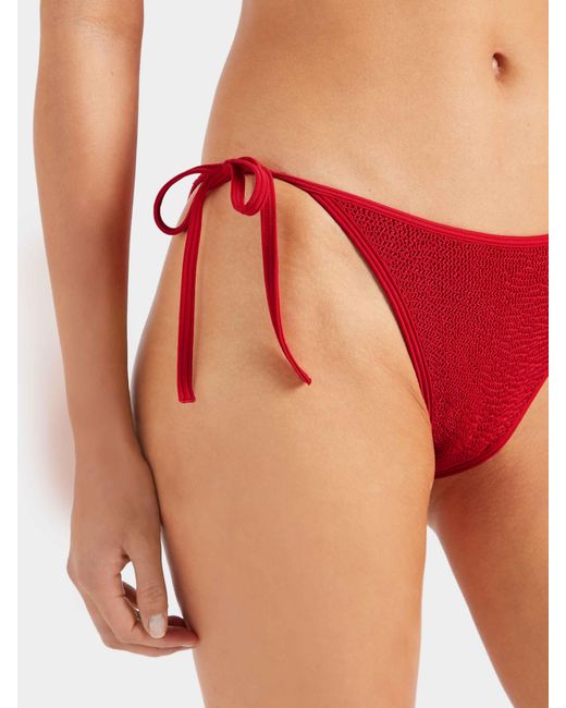 Hunza G Red Gina Triangle Bikini Swimwear