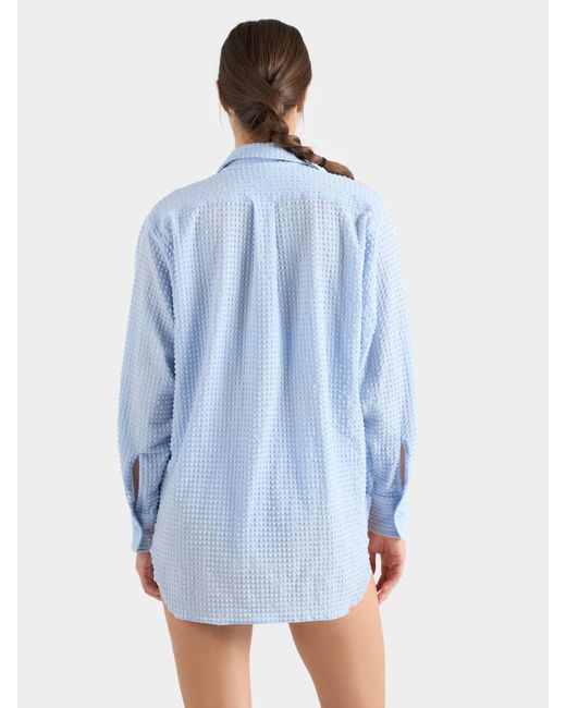 Hunza G Blue Resort Shirt