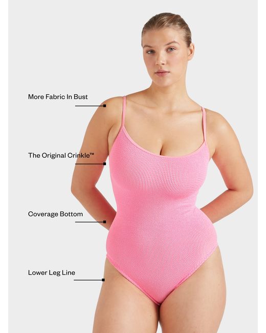 Hunza G Pink Coverage Pamela Swim