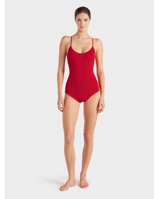 Hunza G Red Coverage Pamela Swim