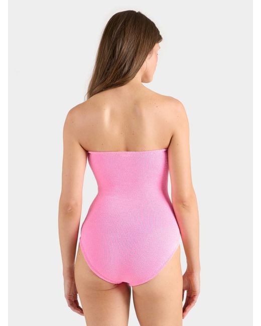 Hunza G Pink Coverage Brooke Swim