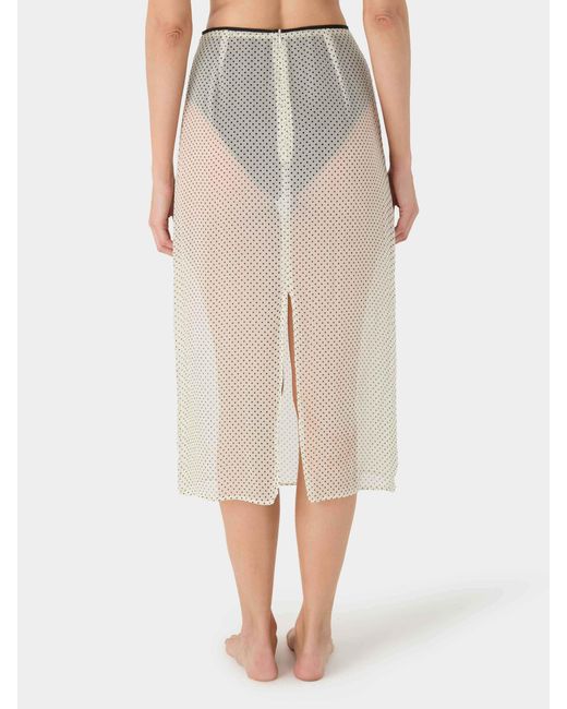 Hunza G White Sheer Skirt