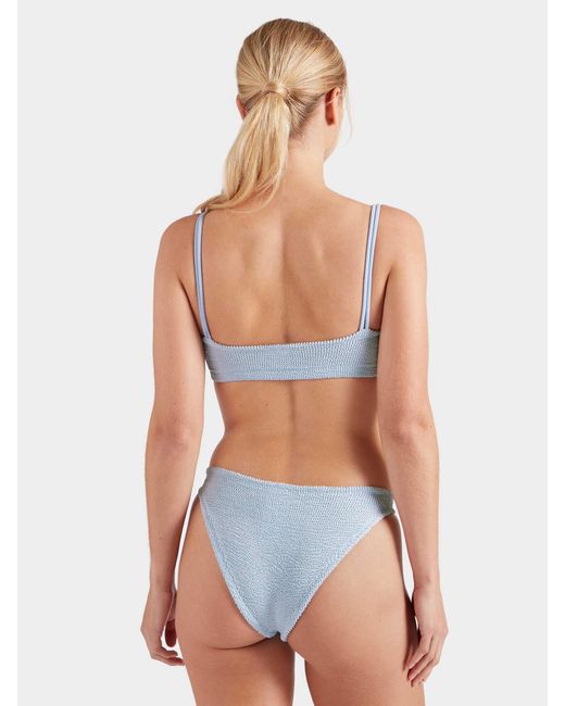 Hunza G Blue Cassie Beaded Bikini