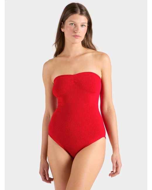 Hunza G Red Coverage Brooke Swim
