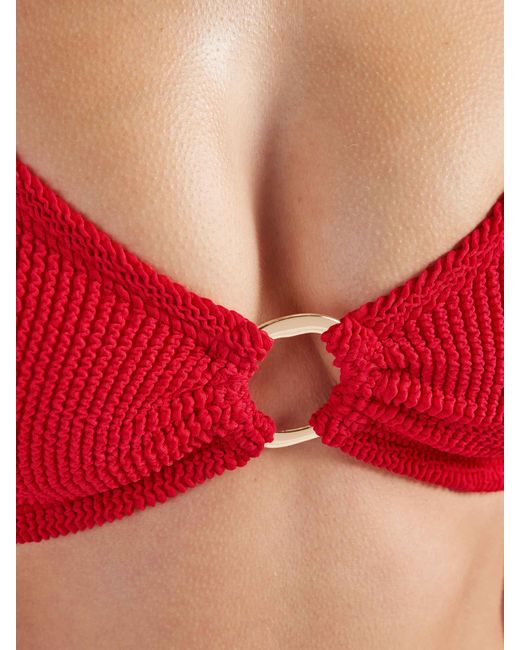 Hunza G Red Nadine With Hoop Bikini