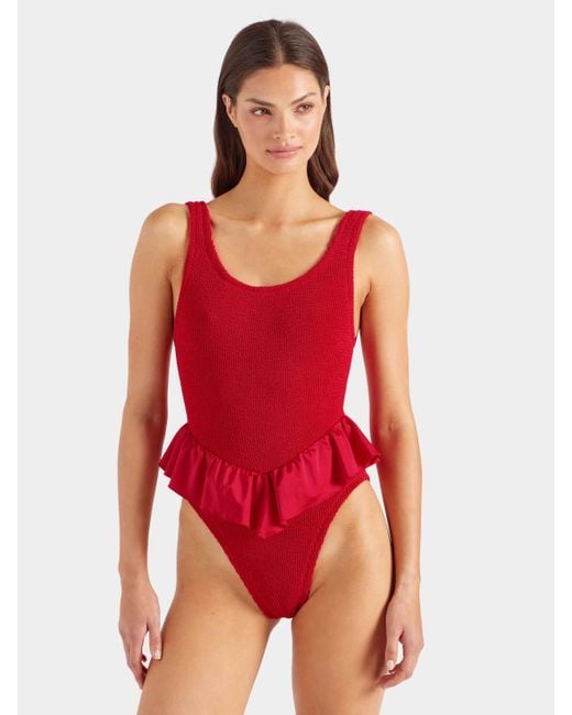 Hunza G Red Denise Swim