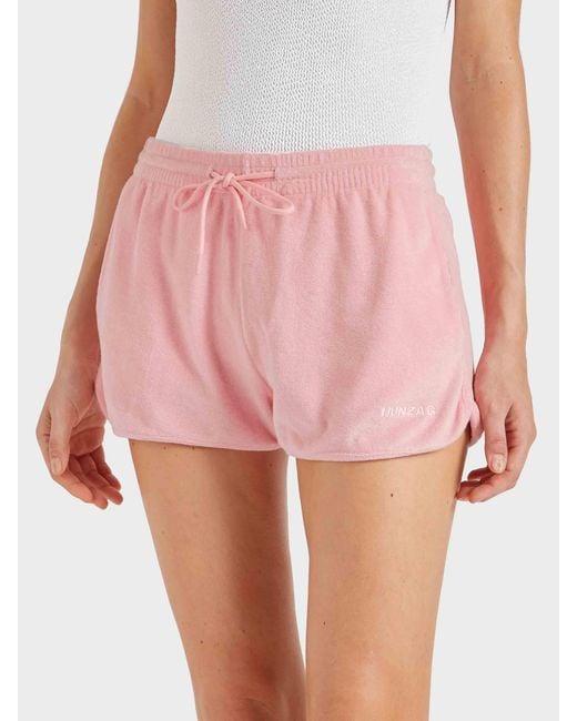 Hunza G Pink Terry Towelling Short