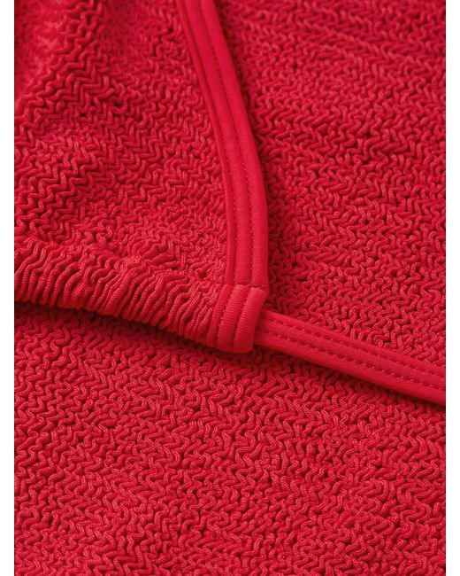Hunza G Red Gina Triangle Bikini Swimwear