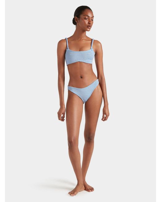 Hunza G Blue Phoebe Bikini