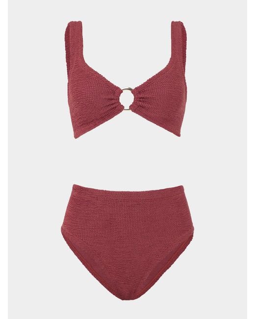 Hunza G Red Nadine With Hoop Bikini