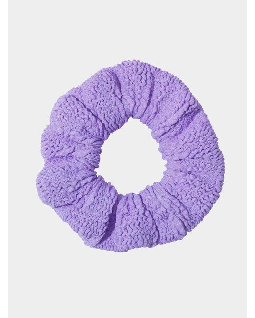 Hunza G Purple Scrunchie