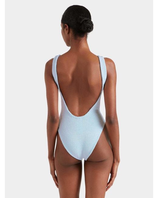 Hunza G Blue Square Neck Swim