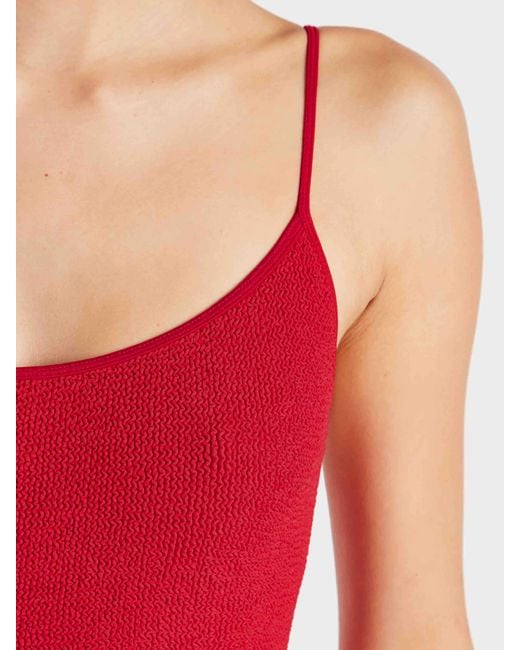 Hunza G Red Coverage Pamela Swim