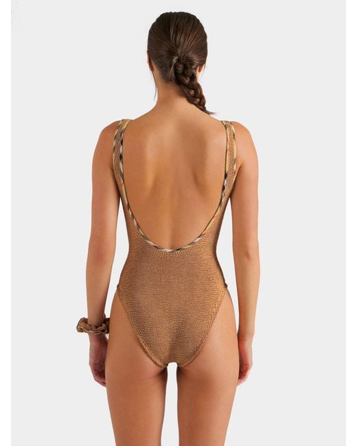 Hunza G White Burberry X Faye Swim