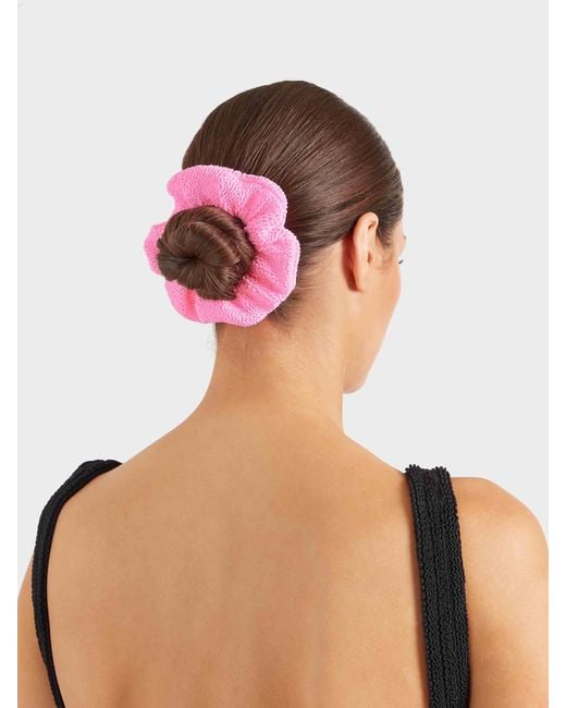 Hunza G Pink Scrunchie