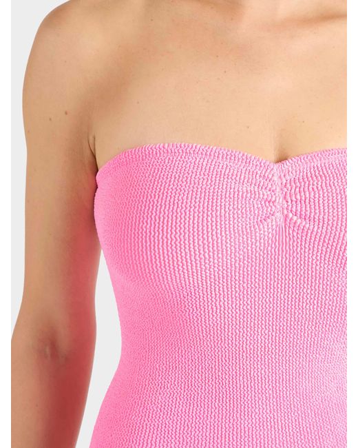 Hunza G Pink Coverage Brooke Swim
