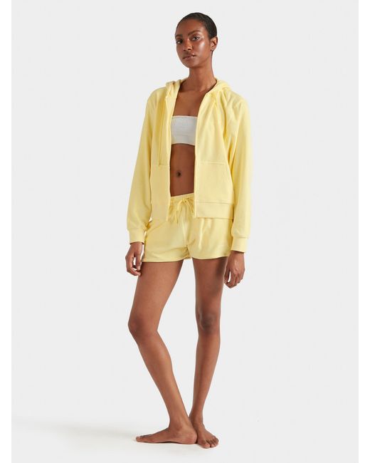 Hunza G Yellow Terry Towelling Shorts