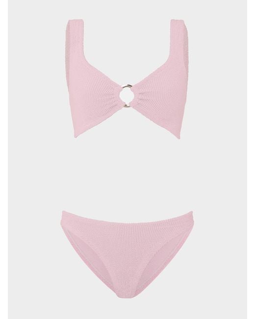 Hunza G Pink Julia With Hoop Bikini